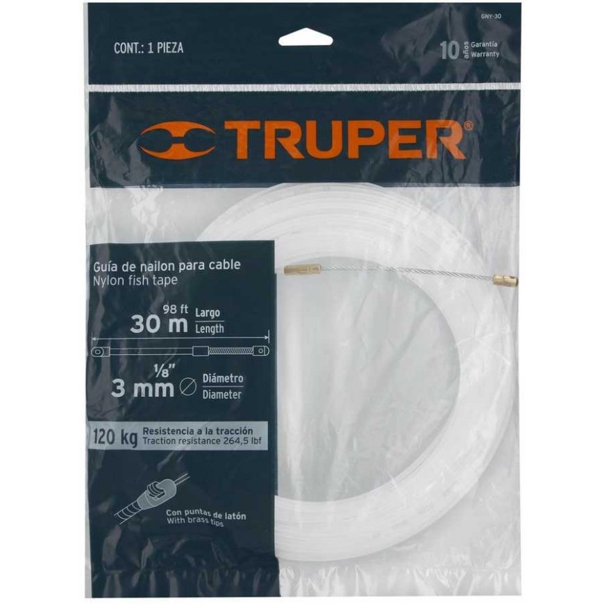 Cable pulling rope, nylon 30m Truper® – 5