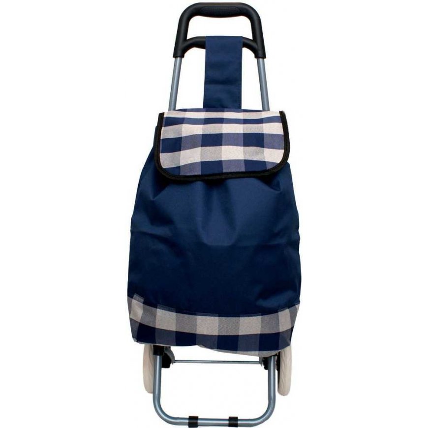 Travel Slazenger Stroller BAG NA KÓLKACH NA ZAKUPY ZE STELAŻEM 31L Blue WHITE – 5