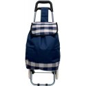 Travel Slazenger Stroller BAG NA KÓLKACH NA ZAKUPY ZE STELAŻEM 31L Blue WHITE Travel Slazenger Stroller BAG NA KÓLKACH NA ZAKUPY ZE STELAŻEM 31L Blue WHITE