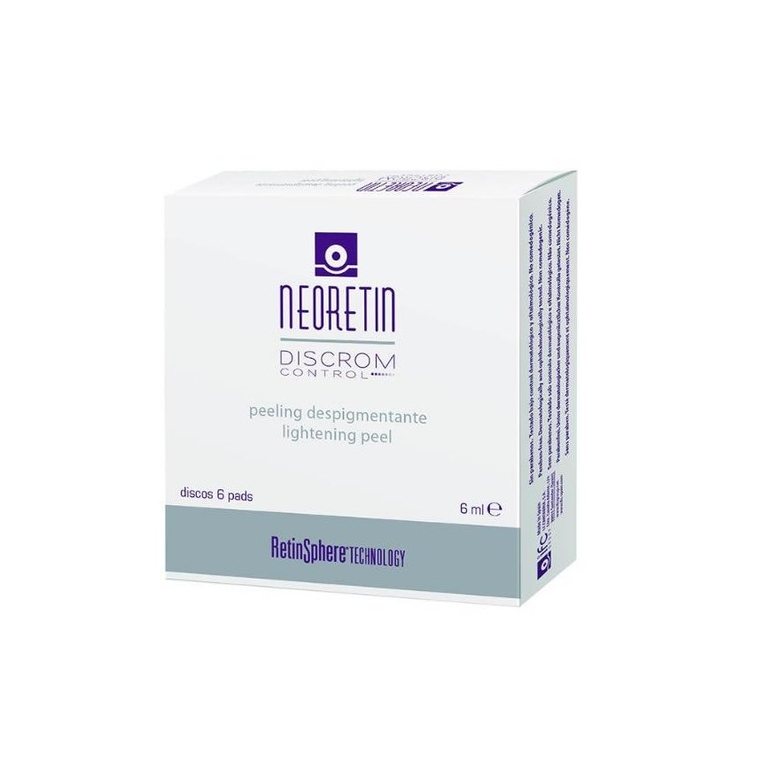 „Neoretin Discrom Control“ šveitimas „lightening Peel“ 6 įklotai