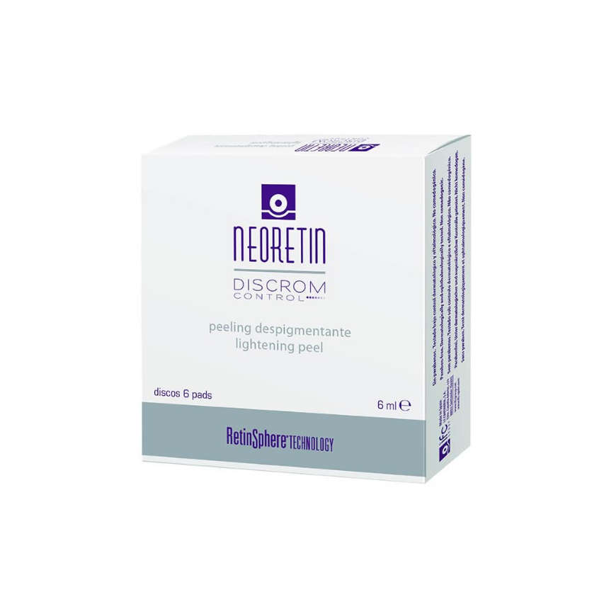 „Neoretin Discrom Control“ šveitimas „lightening Peel“ 6 įklotai – 3