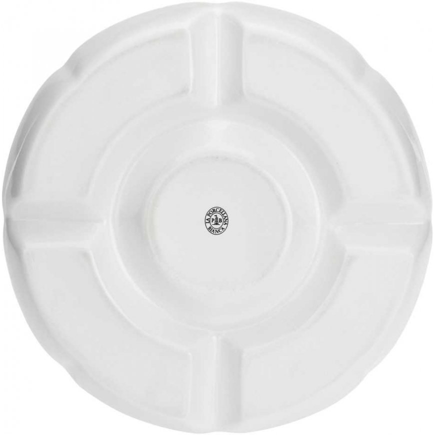La Porcellana Bianca Convivio apvalus užkandžių padėklas - Baltas, 25,5 cm – 2