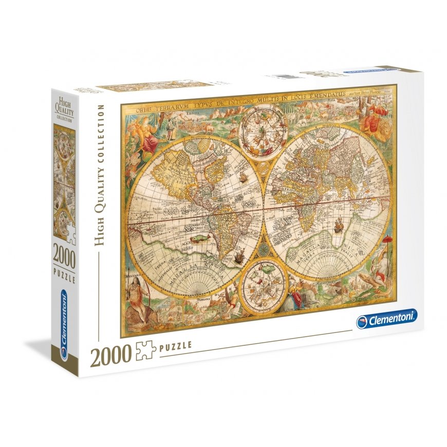 Clementoni Ancient Map Jigsaw puzzle 2000 pc(s) Maps