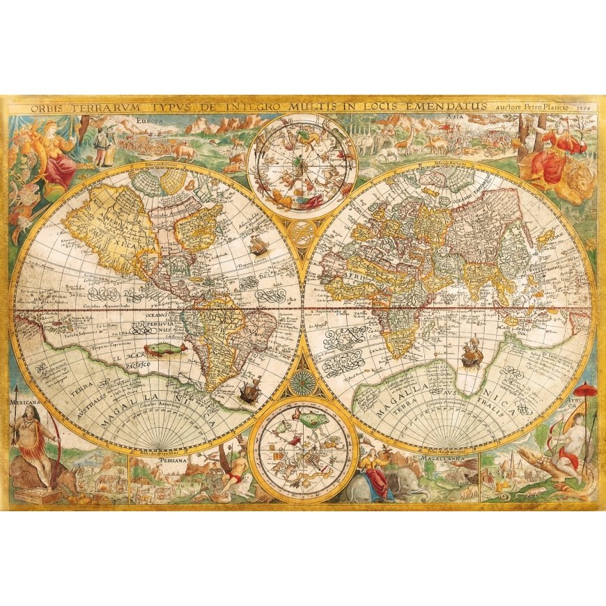 Clementoni Ancient Map Dėlionė 2000 vnt Žemėlapiai – 2