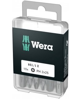 Sukimo antgaliai WERA Standart, PH2 x 25 mm, 10 vnt.
