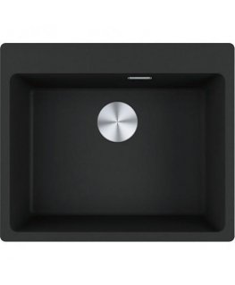Granite sink Franke Maris, MRG 610-54 A, Matt black, eccentric valve
