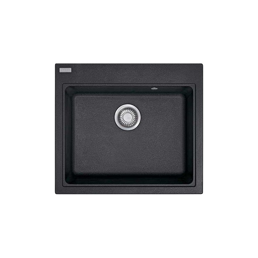 Granite sink Franke Maris, MRG 610-54 A, Matt black, eccentric valve – 2