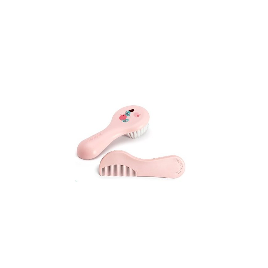 Suavinex Brush-Comb Set Šepetys / šukos