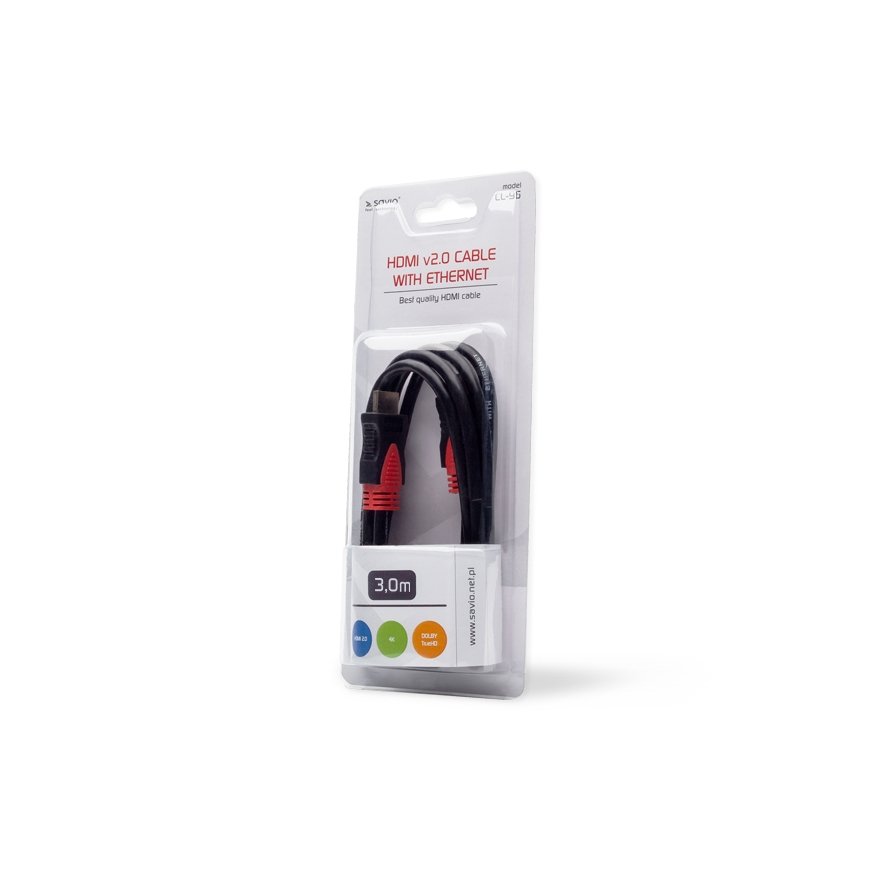 Savio CL-96 HDMI cable 3 m HDMI Type A (Standard) Black – 2