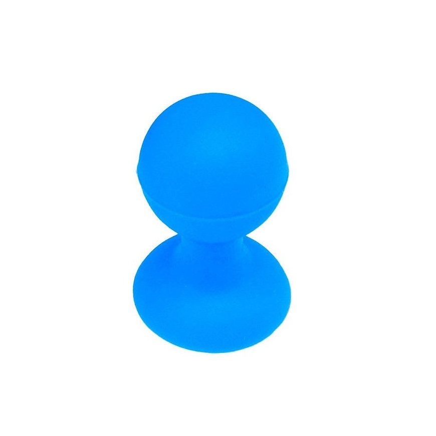 Phone holder with a round head - blue