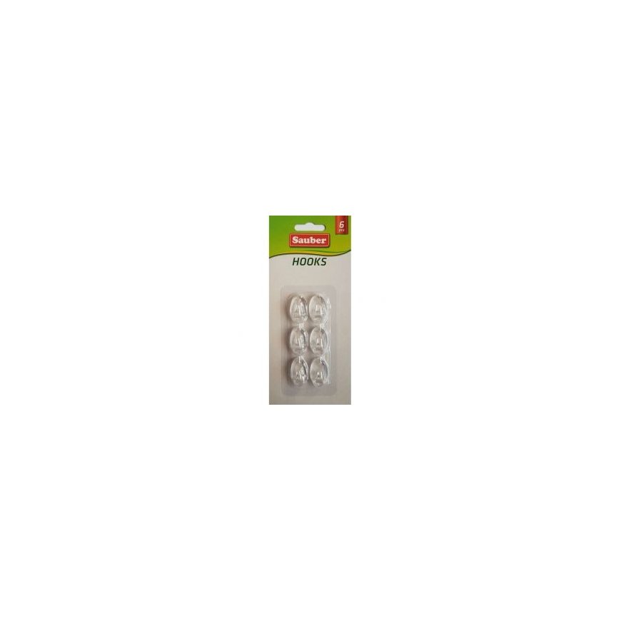 Hooks 6gb 1,5x2,5cm oval transparent – 2