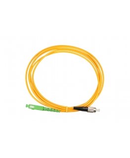 Extralink PATCHCORD SC/APC-FC/UPC SM G.657A1 SIMPLEX 3.0MM 2M „InfiniBand“ arba pluoštinis optinis kabelis FTTH Geltona