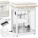 Royal Catering Retro kukurūzų spragėsių aparatas TEFLON 1600 W 5-6kg/h - baltas ir auksinis