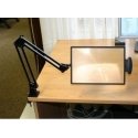 Table-top magnifier mounted on the tabletop Table-top magnifier mounted on the tabletop