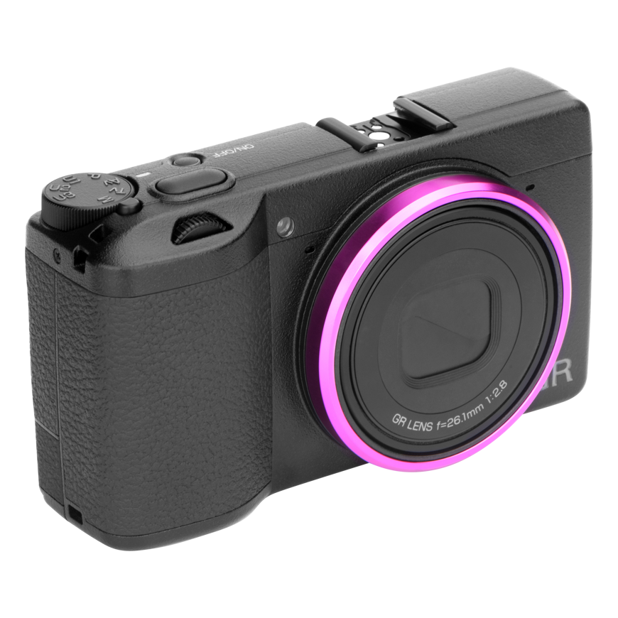 NiSi Ring Caps For Ricoh GR IIIx Rose Red & Silver – 4