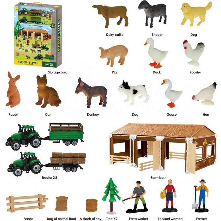 WOOPIE Set Mały Farmer XL Figurki Gospodarstwo – 4