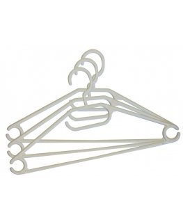 Clothes hangers 3gb, plastic, white, black, grey