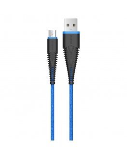 Devia Fish 1 Series Cable for Micro USB (5V 2.4A,1.5M) blue