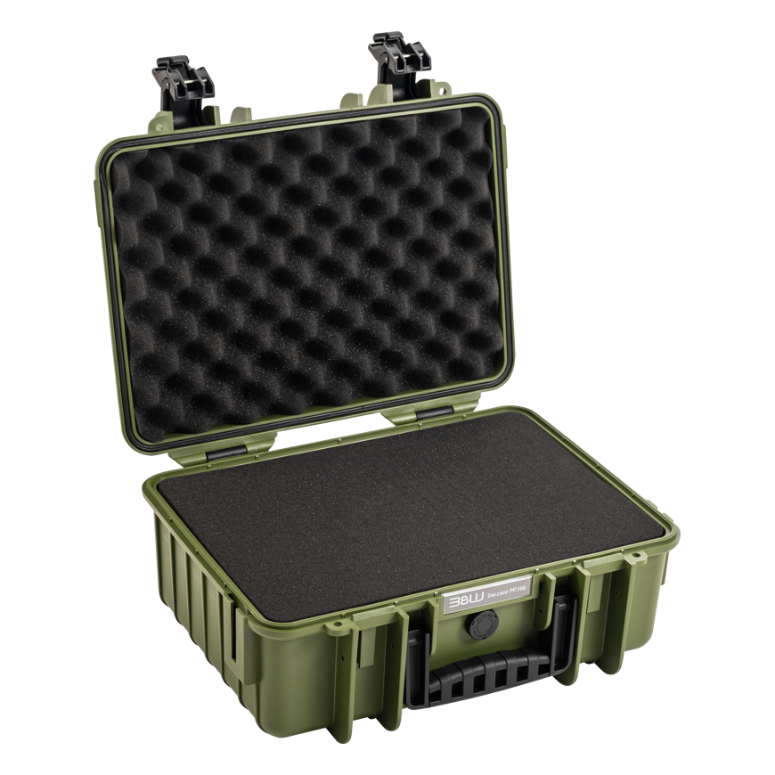 BW Outdoor Cases Type 4000 / Bronze žalias (pre-cut foam)