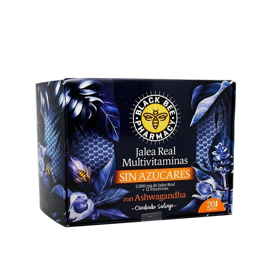Black Bee Juodas Bee Royal Jelly Multivitamins 20 Vials 10ml