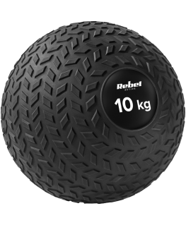 Mažas medicininis kamuolys reabilitacijos pratimams Slam Ball 23cm 10kg, REBEL ACTIVE