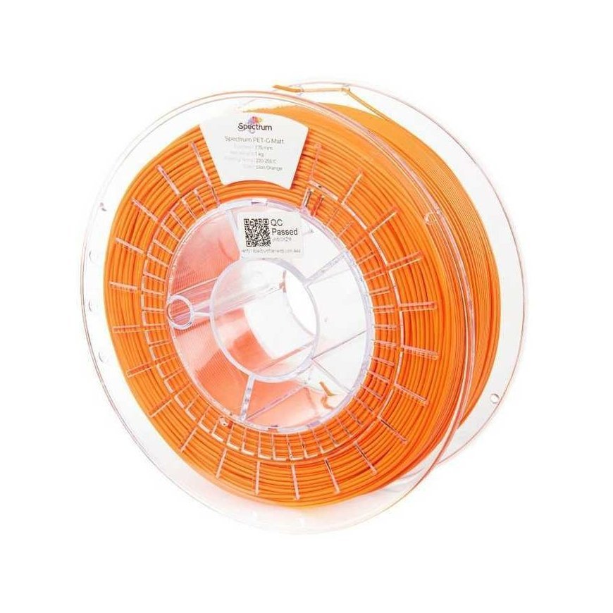 Plastikas Spectrum PET-G Matinis - 1.75mm - 1kg - Lion Oranžinis