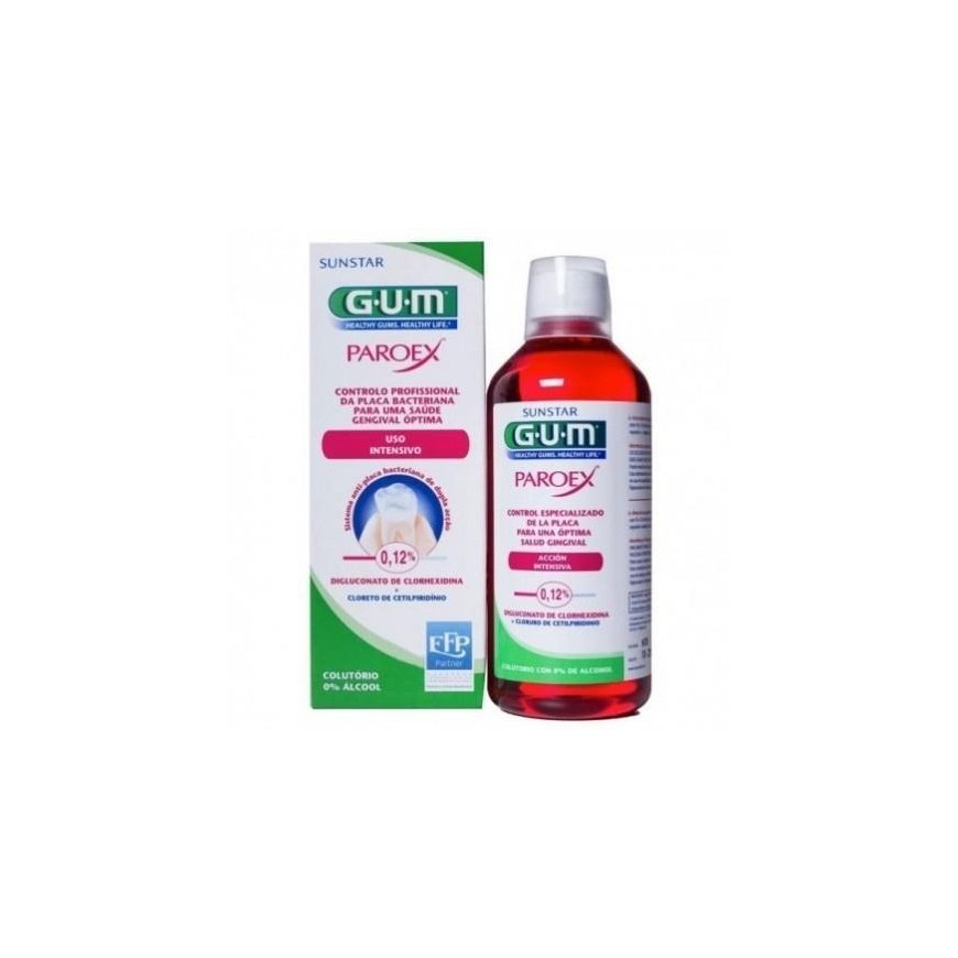 GUM Paroex Anti-Plaque Treatment burnos skalavimo skystis 300 ml