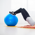 Rehabilitation gymnastics ball 55 cm with manual pump, blue, REBEL ACTIVE Rehabilitation gymnastics ball 55 cm with manual pump, blue, REBEL ACTIVE