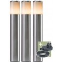 Šviestuvas Ludeco STEN PL1013, 1W, LED, IP44, sidabro
