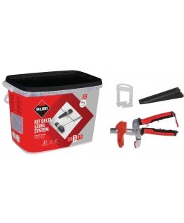 Plytelių nyveliavimo komplektas Rubi DELTA LEVEL SYSTEM 3-12 mm 2 mm 100 vnt.