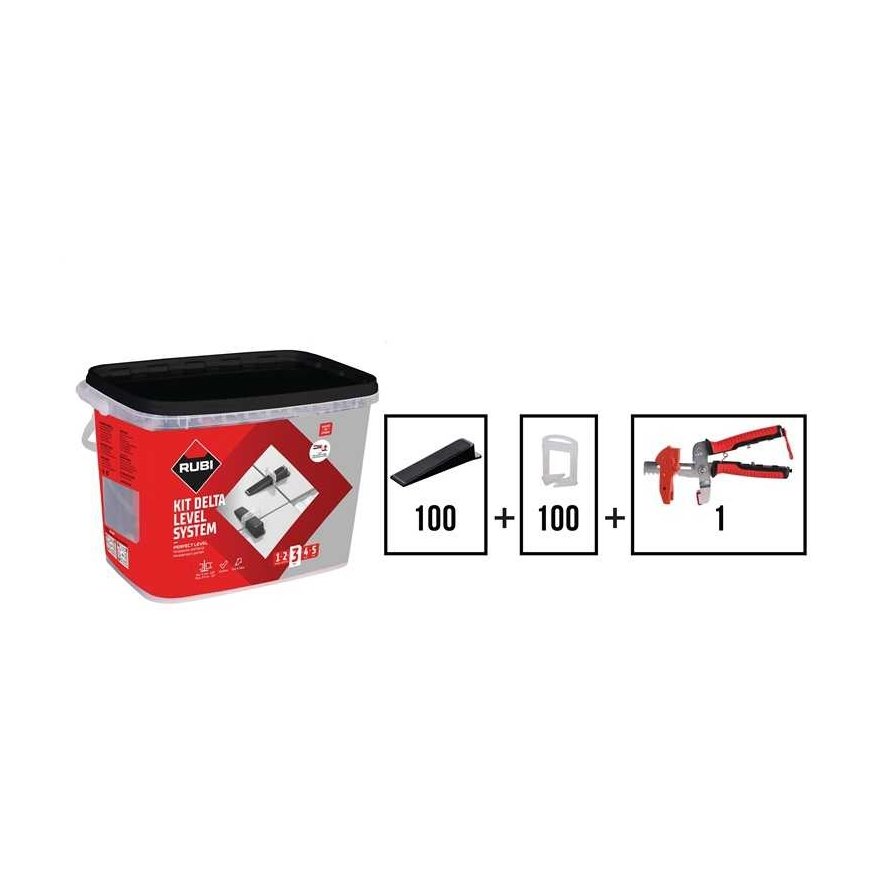 Tile leveling set Rubi DELTA LEVEL SYSTEM 3-12 mm 2 mm 100 pcs. – 3