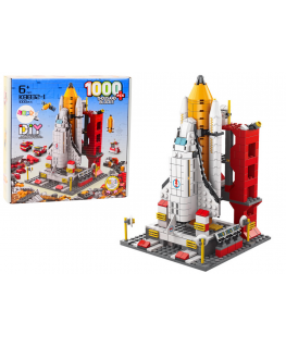 Lean Toys Construction Bricks Space Rocket 6in1 Space Vehicles 1000 pcs.