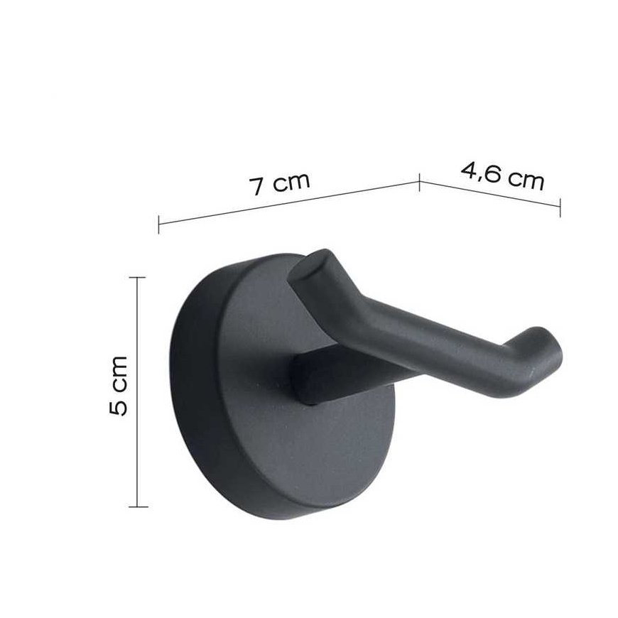 Dvigubas kabliukas Gedy Eros 2326, juodas – 3