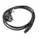 LANBERG POWER CABLE FOR LAPTOP CEE 7/7 - C5, 1.8M (MIKI / CLOCK) LANBERG POWER CABLE FOR LAPTOP CEE 7/7 - C5, 1.8M (MIKI / CLOCK)