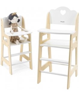 Viga Toys "Viga Polarb" dining chair for dolls, white wood