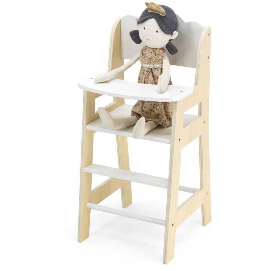Viga Toys "Viga Polarb" dining chair for dolls, white wood – 4