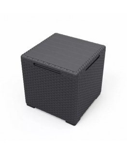 Garden table|storage box Vigo grey