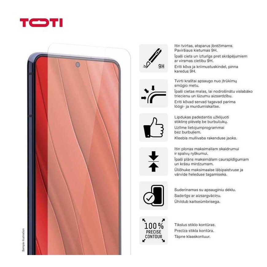 Toti TEMPERED glass 2D screen protector for Samsung Galaxy S24 Plus – 5