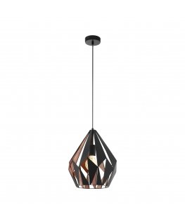 EGLO Carlton 1 lustra un piekaramā lampa Lokans montāža E27