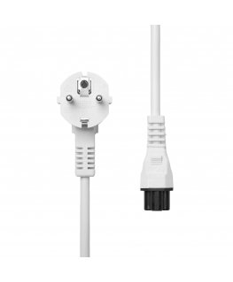 ProXtend Power Cord Schuko Angled to C5 2M White Valkoinen Virtapistoke tyyppi F C5 liitin