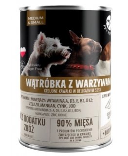 PET REPUBLIC täiskasvanud keskmine ja väike maks köögiviljadega - koera märgtoit - 400g