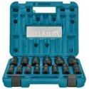 Makita E-16645 Screwdriver set 9 pcs. 1/2''x 38mm (8, 10, 11, 12, 13, 14, 15, 16, 17, 18mm) + Adapter 1/2"x50mm