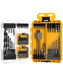 Grąžtas Rinkinys 100 vnt. końcówek PH, PZ, TX, wierteł do drewna i metalu, Medium Tough Case, DeWALT [DT70784-QZ]
