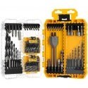 Grąžtas Rinkinys 100 vnt. końcówek PH, PZ, TX, wierteł do drewna i metalu, Medium Tough Case, DeWALT [DT70784-QZ]
