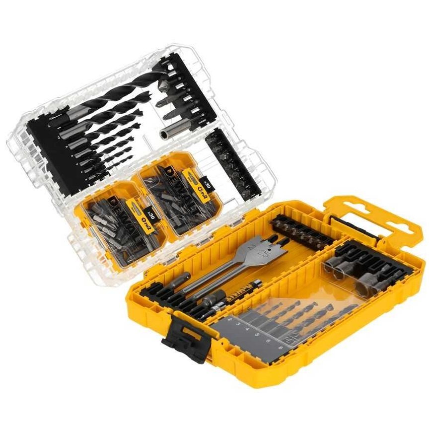 Grąžtas Rinkinys 100 vnt. końcówek PH, PZ, TX, wierteł do drewna i metalu, Medium Tough Case, DeWALT [DT70784-QZ] – 5