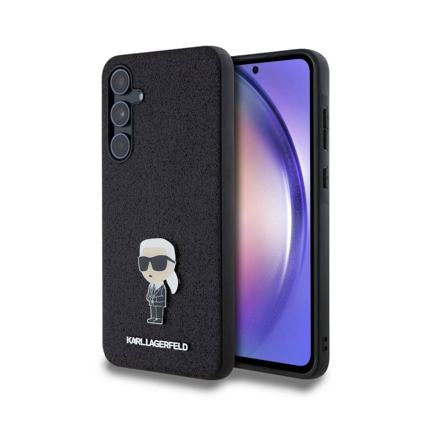 Karl Lagerfeld Fixed Glitter Metal Ikonik Case for Samsung Galax