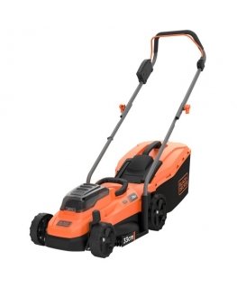 Black & Decker BCMW3318L2 Lükatav muruniiduk Patarei Must, Oranž