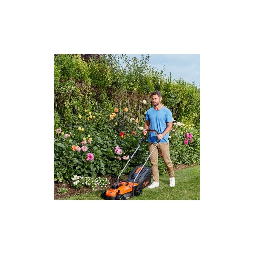 Black & Decker BCMW3318L2 Stumiama žoliapjovė Baterija Juoda, Oranžinė – 4