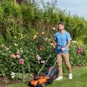 Black & Decker BCMW3318L2 Työnnettävä ruohonleikkuri Akku musta, Oranssi