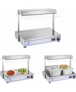 Royal Catering Electric hob heating pad compact 2 halogen lamps 1100W 230V
